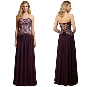 Beyonddress; lange elegante damesjurk van chiffon met parelstiksel; avondjurk; voor een bruiloft; met kant; cocktailjurk, fuchsia, 48 Beyonddress; lange elegante damesjurk van chiffon met parelstiksel; avondjurk; voor een bruiloft; met kant; cocktailjurk, fuchsia, 48